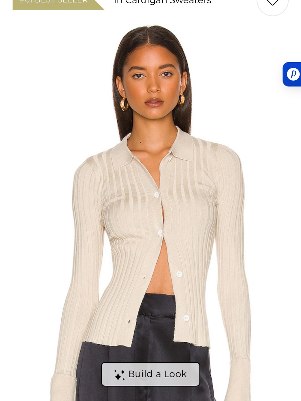 Classic Ribbed Button-Down Shirt - Cream